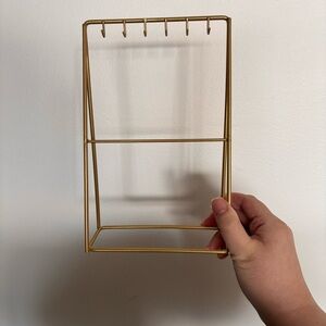 Gold Wire Jewelry Stand Organizer GUC